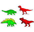 Dibujo Dinosaurios de tierra pintado por zo89