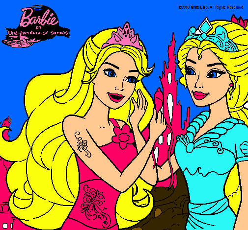 Barbie se despiede de la reina sirena