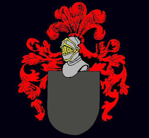 Dibujo Escudo de armas y casco pintado por seba_l