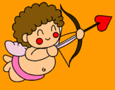 Dibujo Cupido pintado por lagunablu