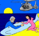 Dibujo Rescate ballena pintado por dffgwv