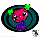 Dibujo Perrito Littlest Pet Shop pintado por Arlin