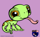 Dibujo Lagarto Littlest Pet Shop pintado por cloe127