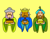 Dibujo Los Reyes Magos 4 pintado por sati