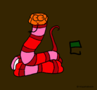 Dibujo Serpiente pintado por 636999999999