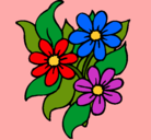 Dibujo Florecitas pintado por -Belen-