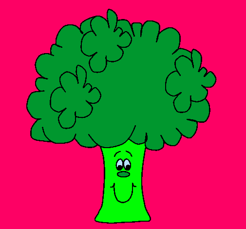 Dibujo Brócoli pintado por beker