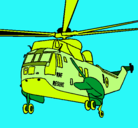 Dibujo Helicóptero al rescate pintado por diego0