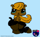 Dibujo Ardilla Littlest Pet Shop pintado por halloween