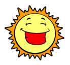 Dibujo Sol sonriendo pintado por estrellaaaaa