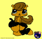 Dibujo Ardilla Littlest Pet Shop pintado por cloe127