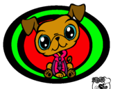 Dibujo Perrito Littlest Pet Shop pintado por pibichetoli