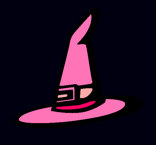 Dibujo Sombrero de bruja pintado por mimit