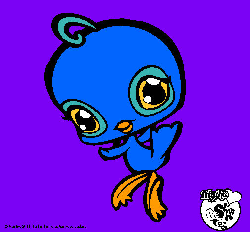 Dibujo Pajarito Littlest Pet Shop pintado por NatyXD