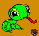 Dibujo Lagarto Littlest Pet Shop pintado por AriRM