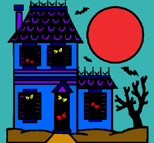 Dibujo Casa del terror pintado por Oinsu