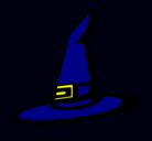 Dibujo Sombrero de bruja pintado por pinxel