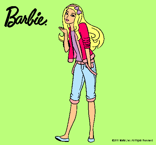 Barbie con look casual