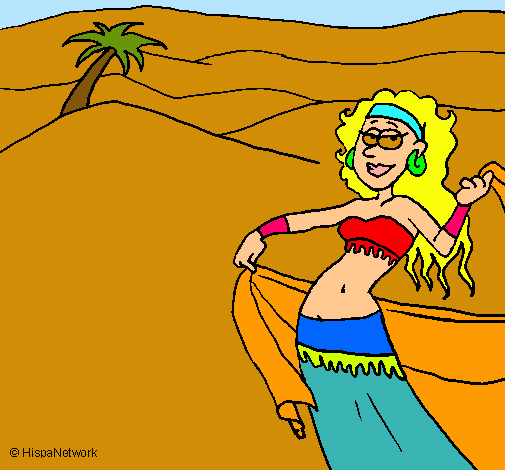 Dibujo Sahara pintado por alfredoz