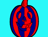 Dibujo Calabaza pintado por elbombero