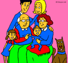 Dibujo Familia pintado por Luckia