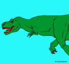 Dibujo Tiranosaurio rex pintado por bsnvmjkgtjdh