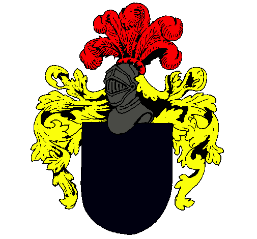 Escudo de armas y casco