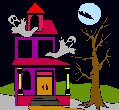 Dibujo Casa fantansma pintado por alfredoz