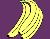 Dibujo Plátanos pintado por natilla