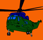 Dibujo Helicóptero al rescate pintado por BOMBUBE