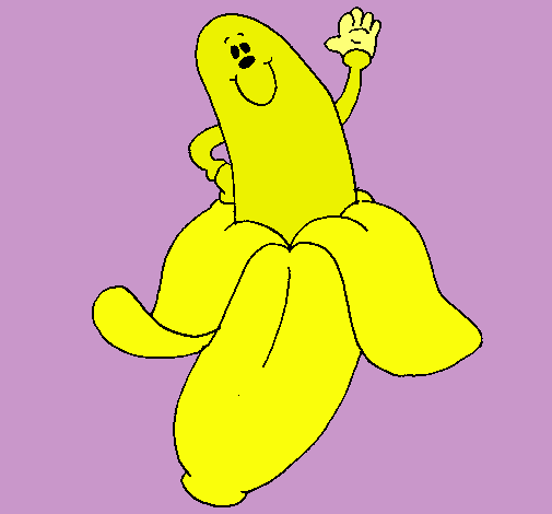 Dibujo Banana pintado por sayaka