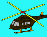 Dibujo Helicóptero  pintado por yexon