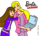 Dibujo El nuevo portátil de Barbie pintado por irenuchiXD