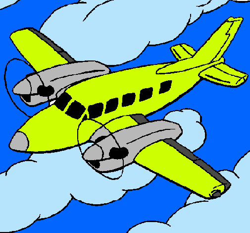 Dibujo Avioneta pintado por manuel145