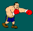 Dibujo Boxeador pintado por manusanmi