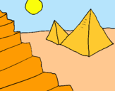 Dibujo Pirámides pintado por colometa