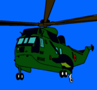 Dibujo Helicóptero al rescate pintado por hugomeleroes