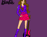 Dibujo Barbie rockera pintado por nnnnnnnnnnnn