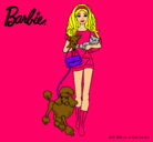 Dibujo Barbie con sus mascotas pintado por Melaniebes