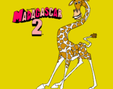 Dibujo Madagascar 2 Melman pintado por arta