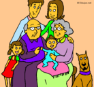 Dibujo Familia pintado por hfrejf