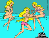 Dibujo Barbie y sus amigas pintado por lanuvk