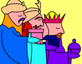 Dibujo Los Reyes Magos 3 pintado por xooo0oo