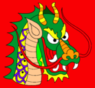 Dibujo Cabeza de dragón pintado por johan3121