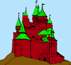 Dibujo Castillo medieval pintado por rayo95