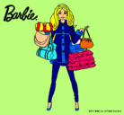 Dibujo Barbie de compras pintado por 4145411145