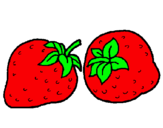 Dibujo fresas pintado por lofffhmf2