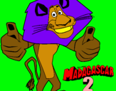 Dibujo Madagascar 2 Alex pintado por 6655778766t7