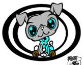 Dibujo Perrito Littlest Pet Shop pintado por luisllo