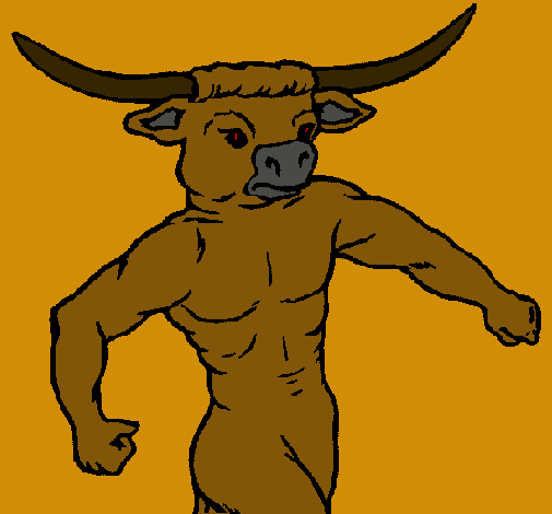 Dibujo Cabeza de búfalo pintado por alfredoz